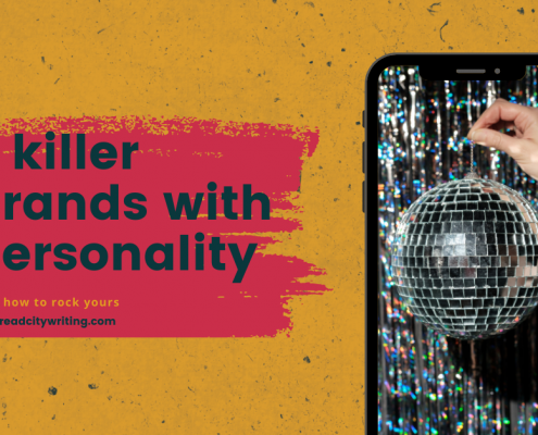 Brand Personality banner with Disco ball mock